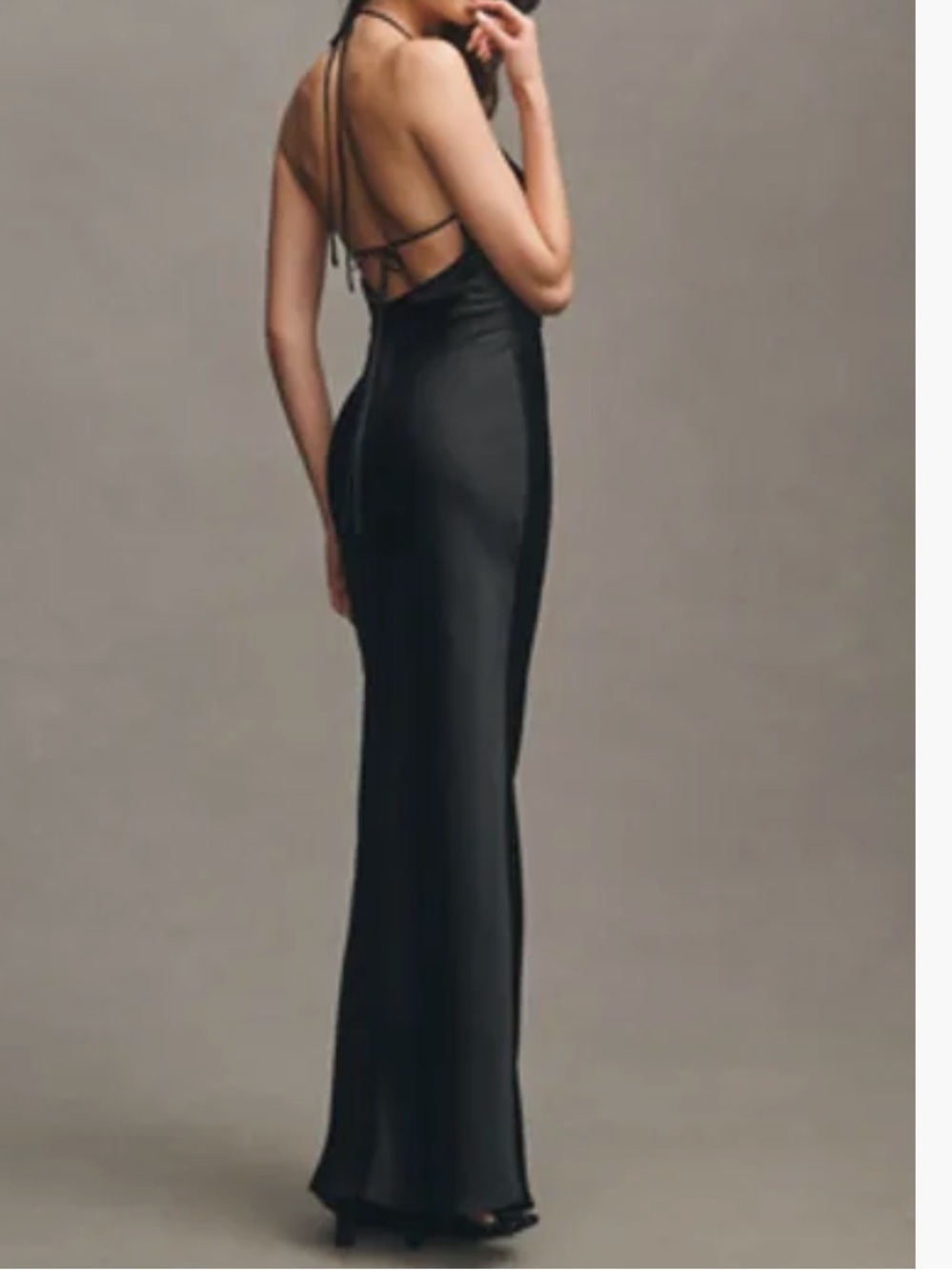 Saylor Cowl-Neck Satin Maxi Dress - Picture 2 of 5